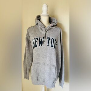 Brandy Melville John Galt Gray New York Hoodie | One Size
